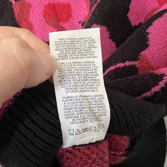 Cabi Sweater Womens Small Floral V Neck Pullover Cotton Blend 4102 - Picture 5 of 10